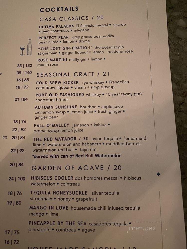 Terrazza - Santa Monica, CA menu_pic