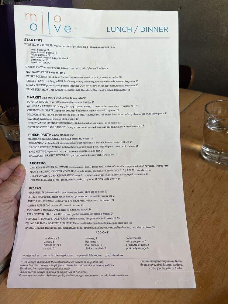 Milo and Olive - Santa Monica, CA menu_pic