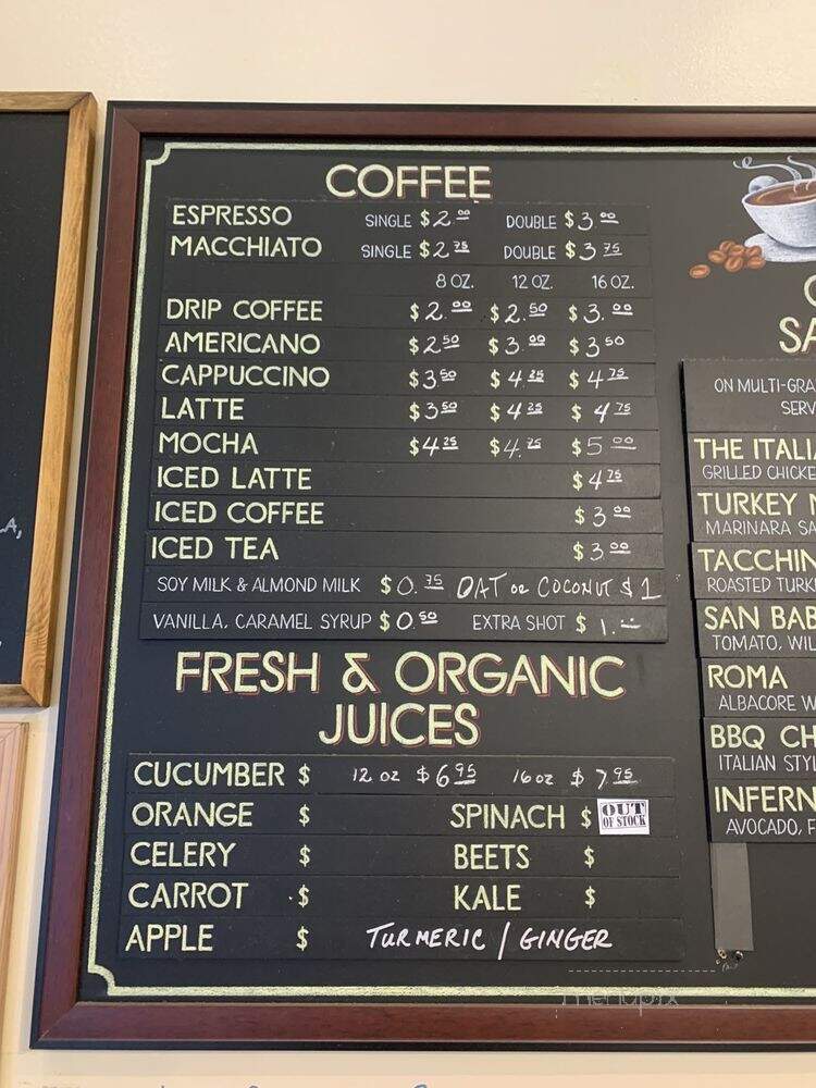 Caffe Paraggi - Los Angeles, CA menu_pic