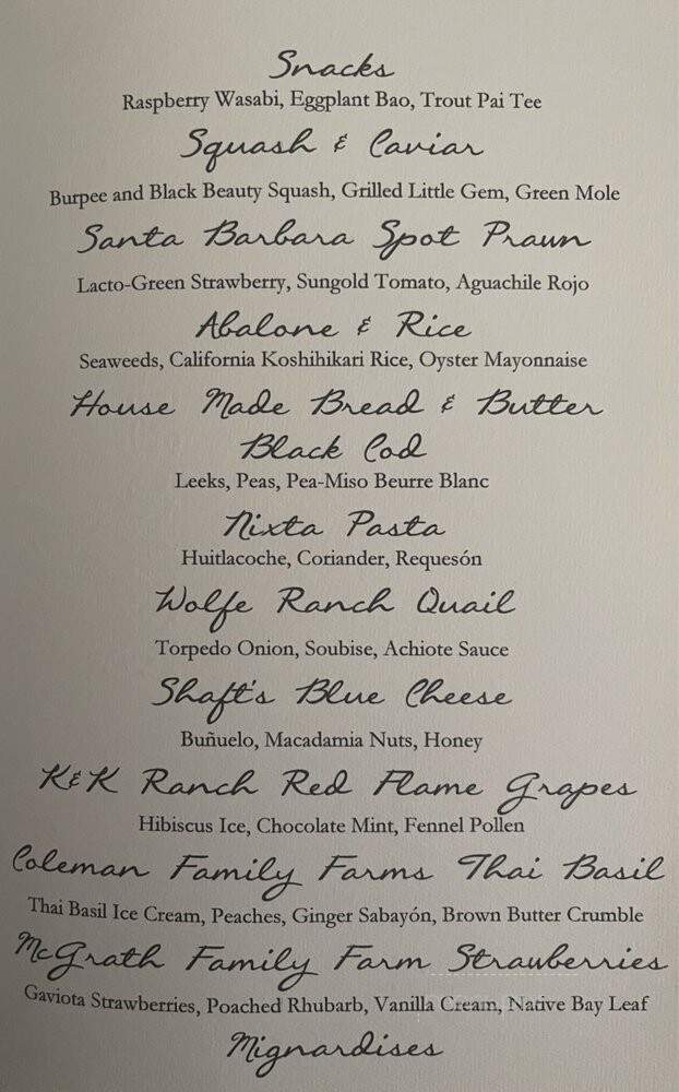 Maude - Beverly Hills, CA menu_pic