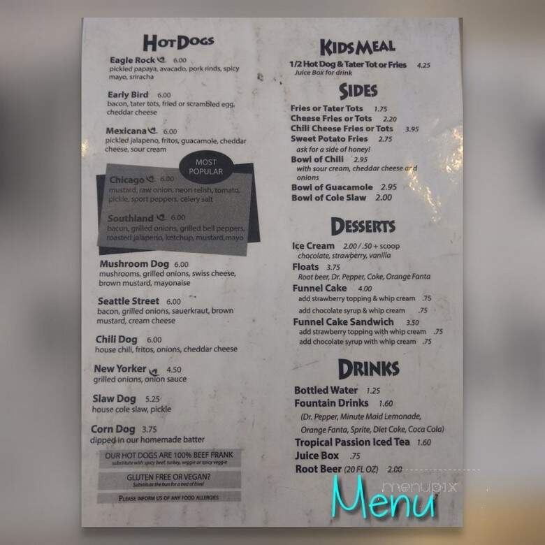 Meea's - los angeles, CA menu_pic