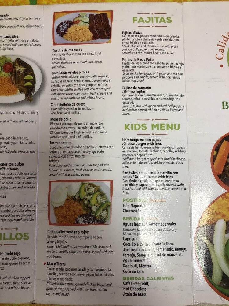 Pupuseria y Restaurante Teresita - Charlotte, NC menu_pic