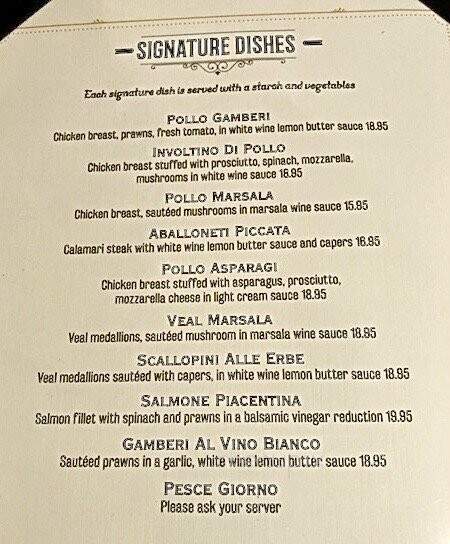 Ristorante di Palermo - Hayward, CA menu_pic