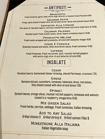 Ristorante di Palermo - Hayward, CA menu_pic