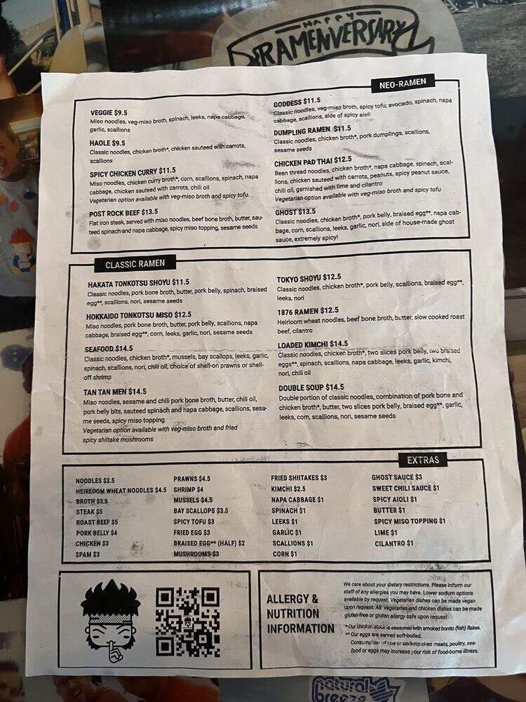 Ramen Bowls - Lawrence, KS menu_pic