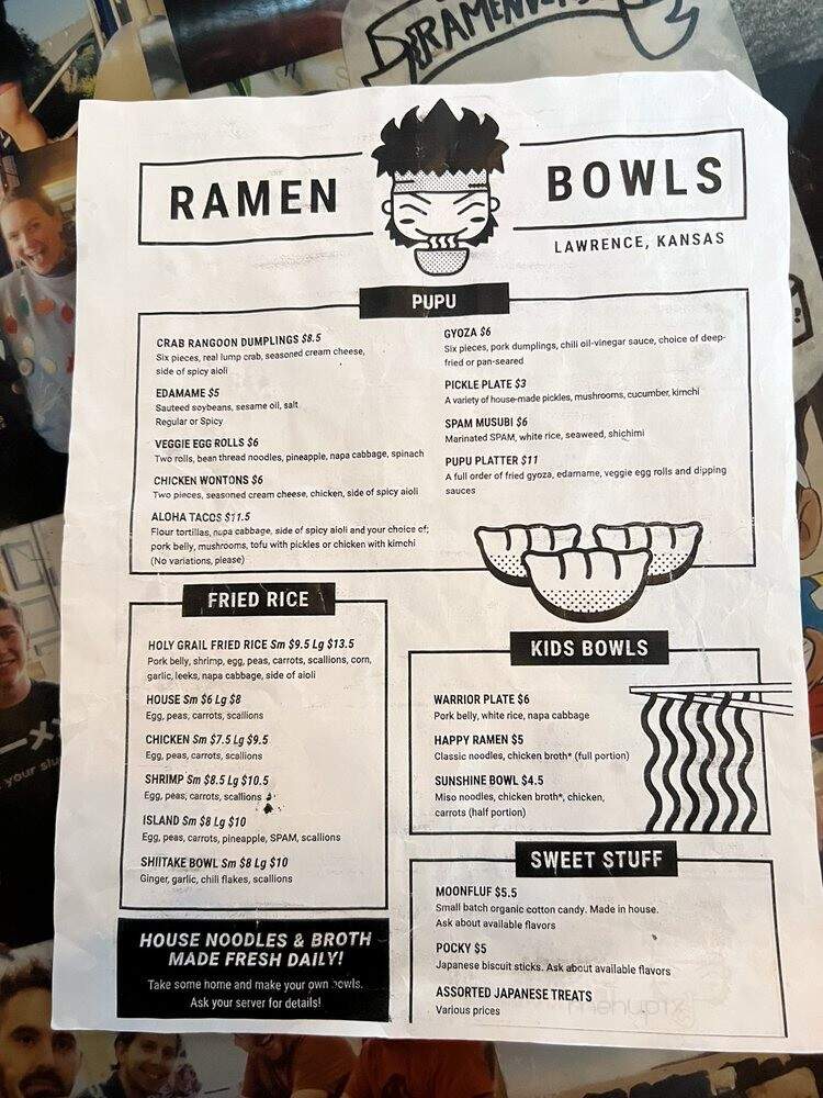 Ramen Bowls - Lawrence, KS menu_pic