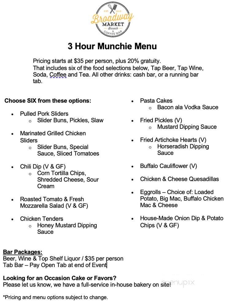 Broadway Market Restaurant - Dayton, OH menu_pic