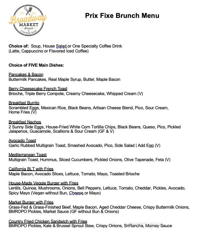 Broadway Market Restaurant - Dayton, OH menu_pic