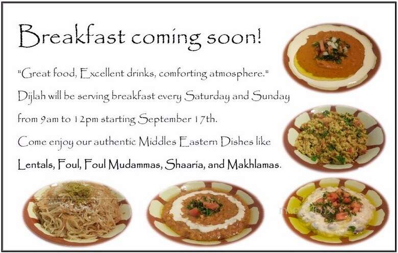 Dijlah Restaurant - Pittsburgh, PA menu_pic