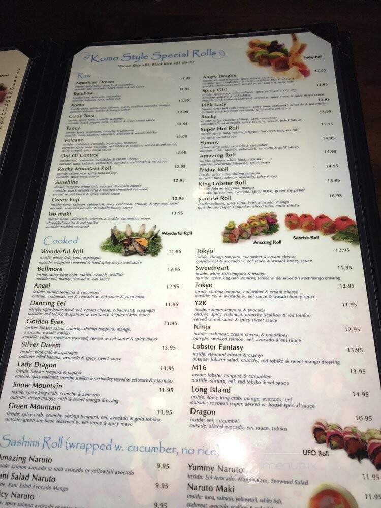 Komo Long Island - Bellmore, NY menu_pic