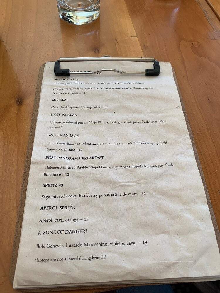 Sunshine Co. - Brooklyn, NY menu_pic