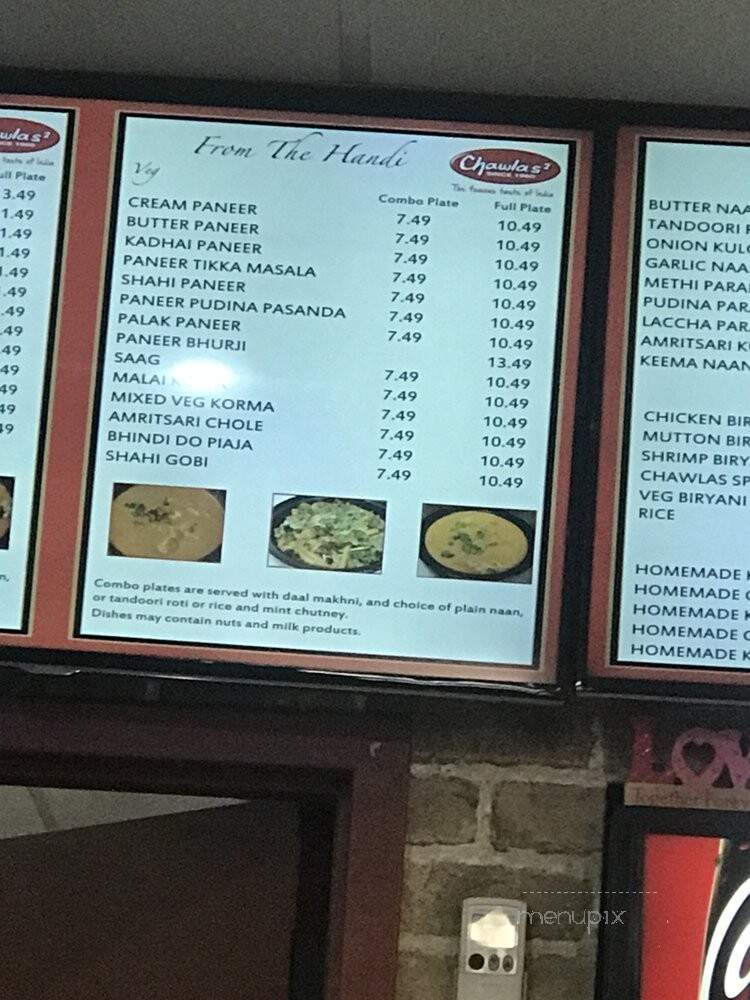 Chawla's - South Ozone Park, NY menu_pic
