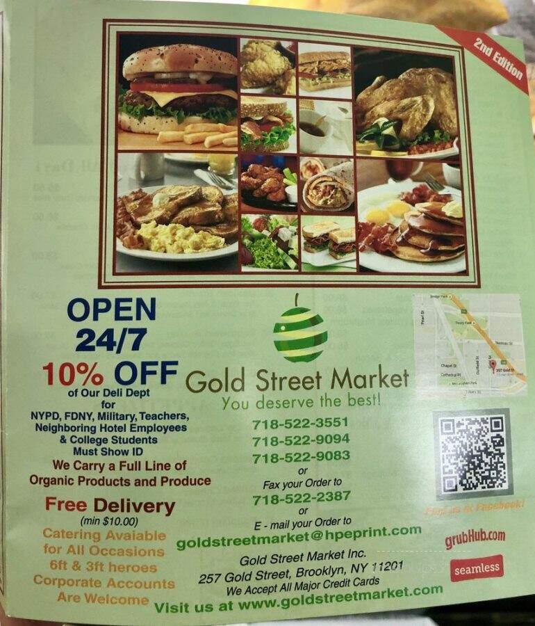 Gold Street Market - Brooklyn, NY menu_pic
