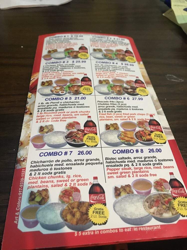 Mi Bella Dama Restaurant Inc. - Brooklyn, NY menu_pic