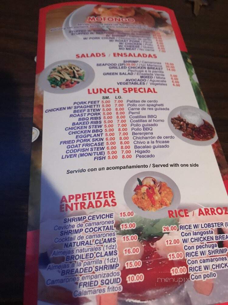 Mi Bella Dama Restaurant Inc. - Brooklyn, NY menu_pic