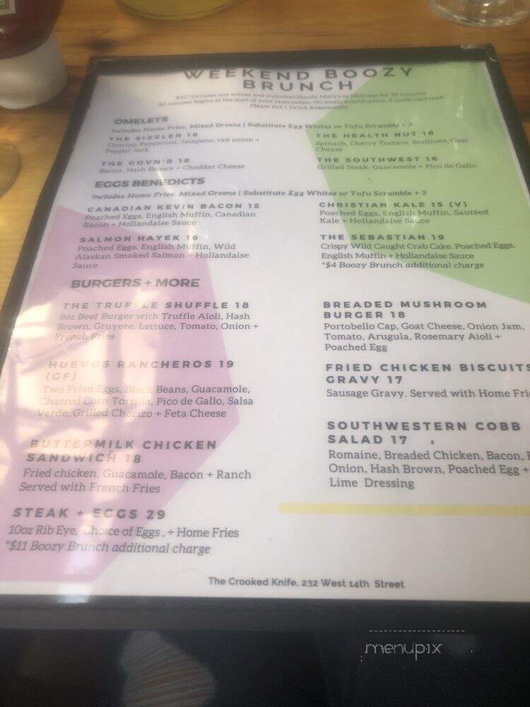 CK14 - New York, NY menu_pic