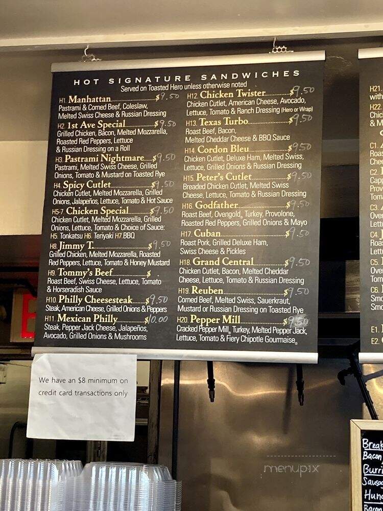1st Ave Gourmet - New York, NY menu_pic
