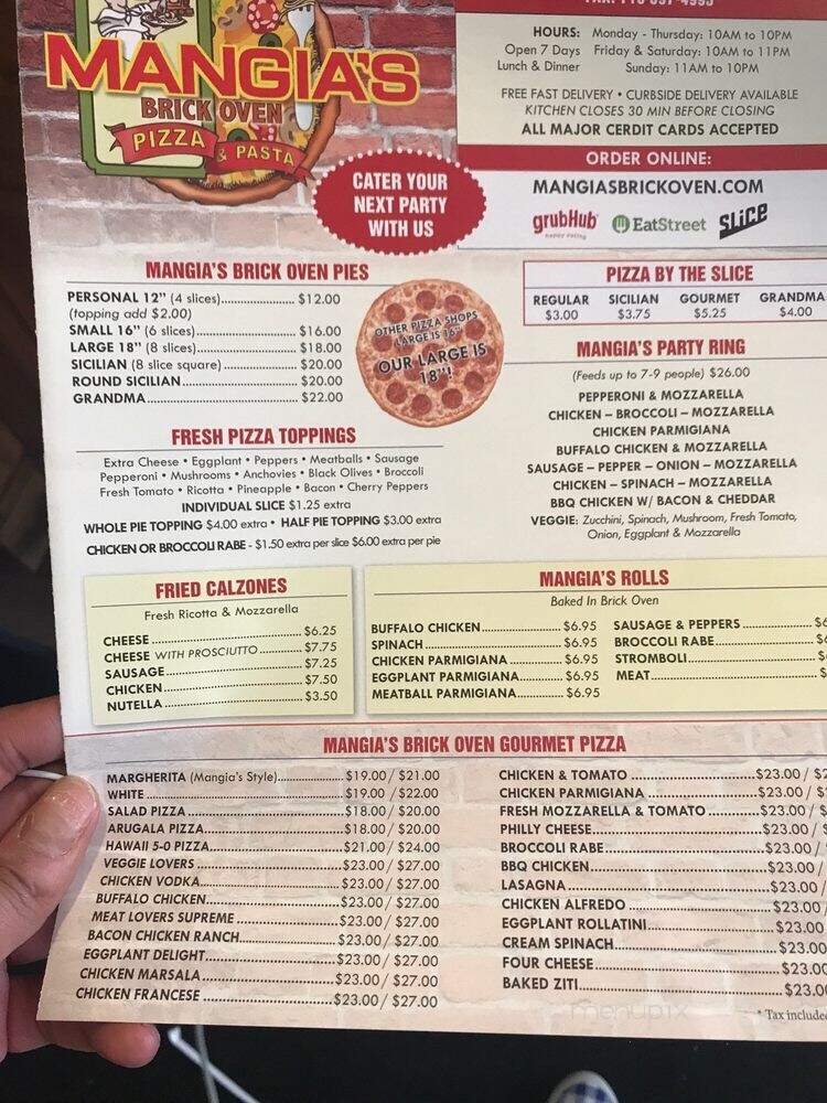 Mangia's Brick Oven - Bronx, NY