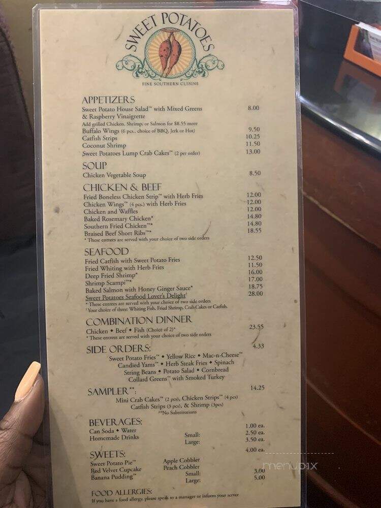 Sweet Potatoes Restaurant - New Rochelle, NY menu_pic