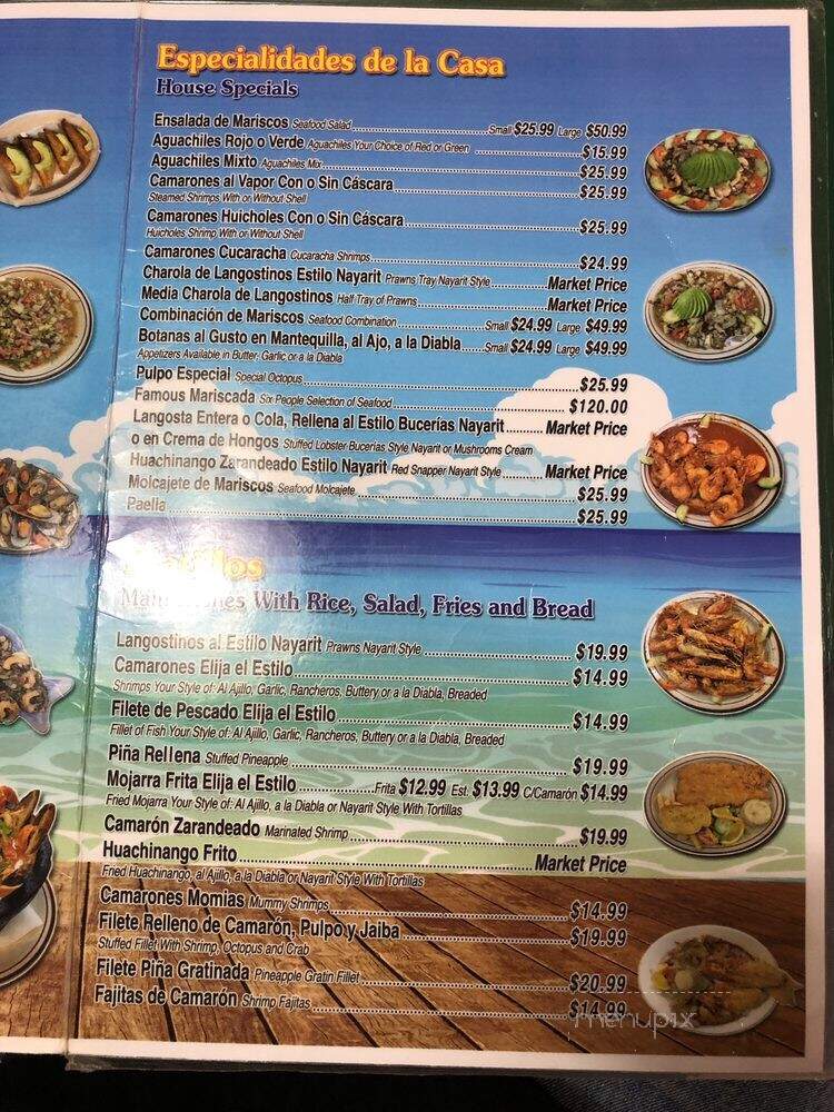 Mariscos Villarreal - Grand Island, NE menu_pic