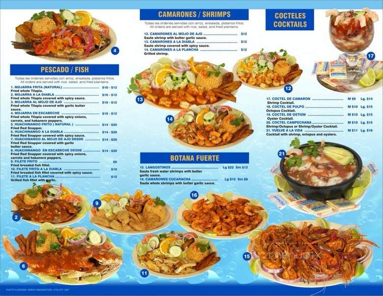 Las Mojarras Restaurant - Chicago, IL menu_pic
