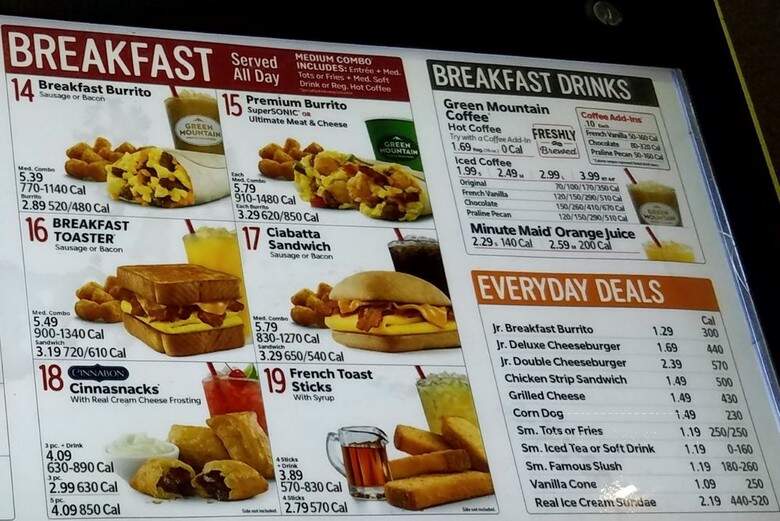Sonic - Montgomery, IL menu_pic