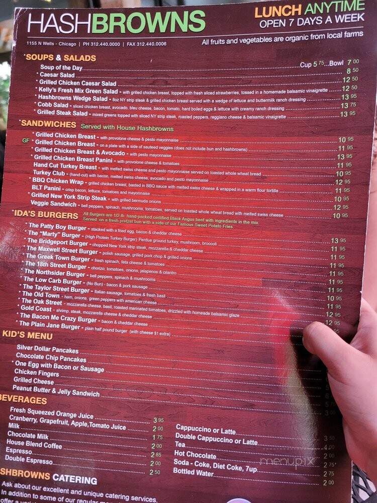 Hashbrowns on Wells - Chicago, IL menu_pic