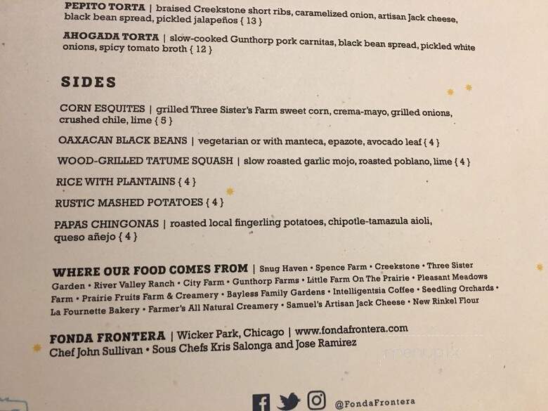 XOCO Dos - Chicago, IL menu_pic
