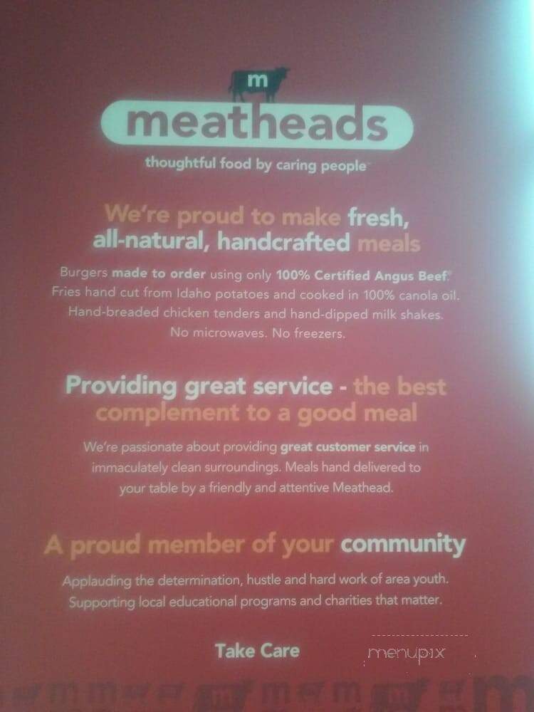 Meatheads - Lincolnwood, IL menu_pic
