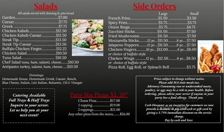 Rowley Catering & Restaurant - Rowley, MA menu_pic