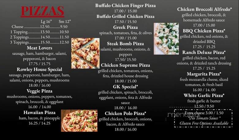 Rowley Catering & Restaurant - Rowley, MA menu_pic
