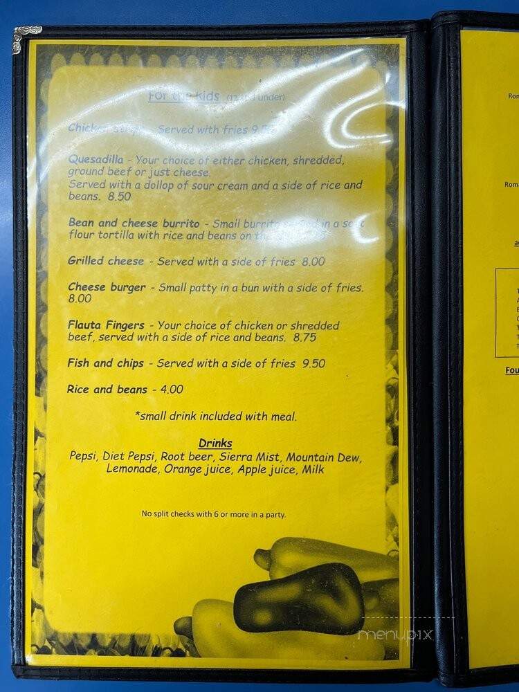 Fresco Family Restaurant - Waldport, OR menu_pic