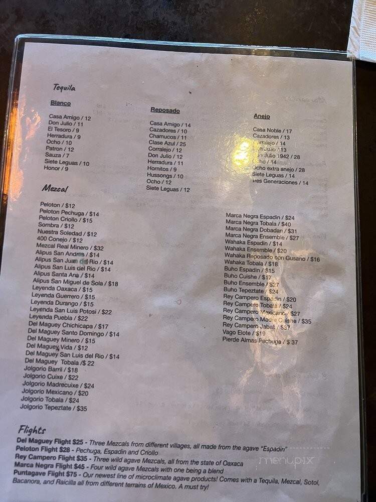Mezcaleria Oaxaca - Seattle, WA menu_pic