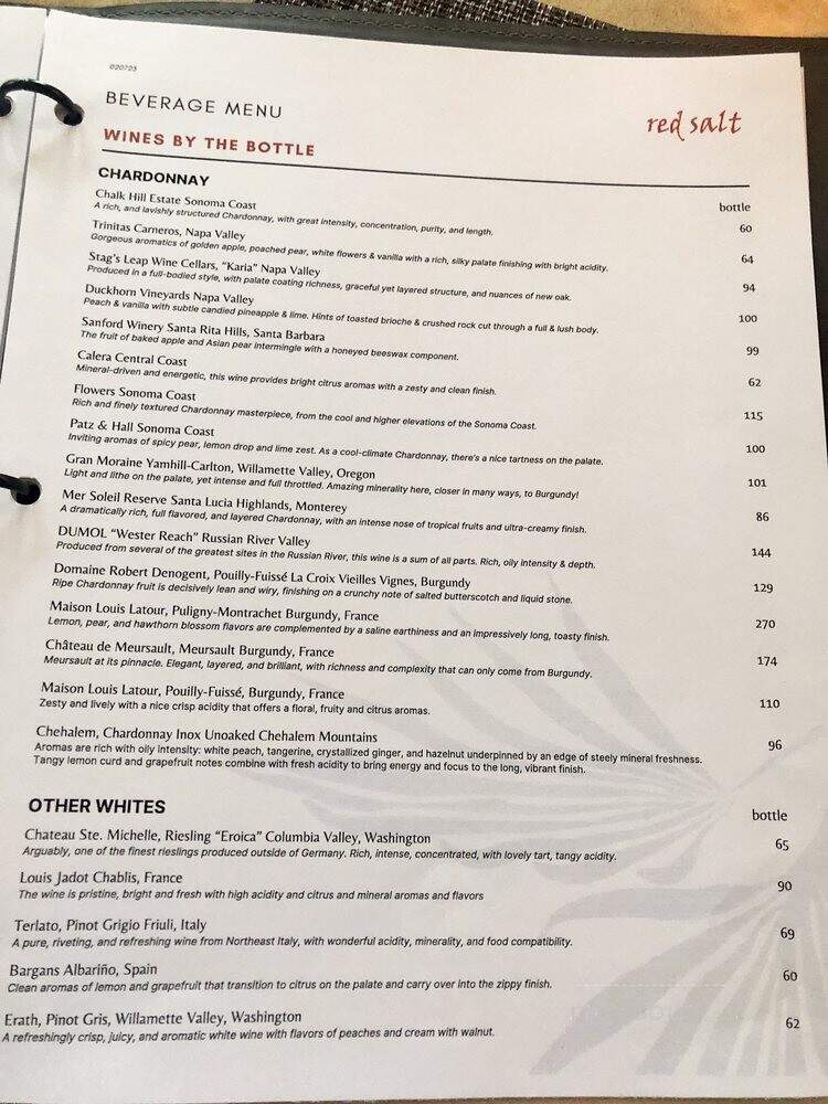 Red Salt - Koloa, HI menu_pic