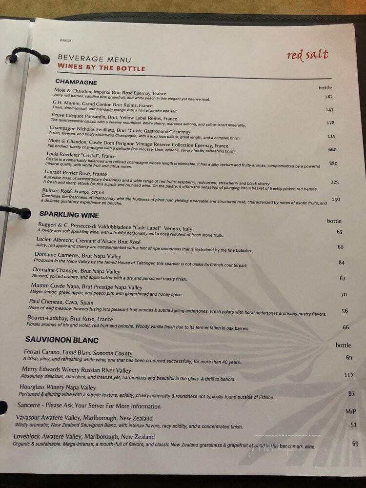 Red Salt - Koloa, HI menu_pic