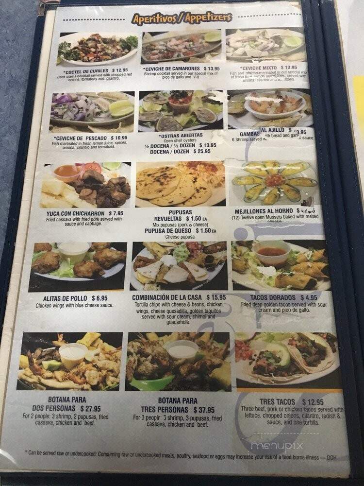 El Sitio Restaurant - Riverdale, MD menu_pic