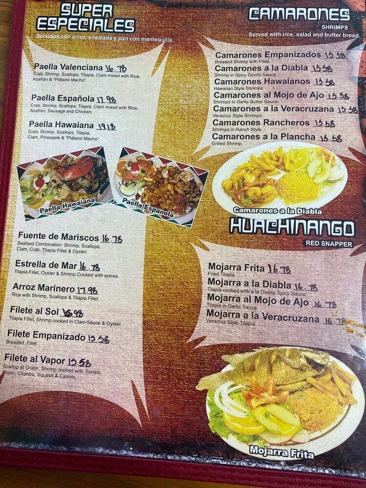 El Sabroso - Garland, TX menu_pic