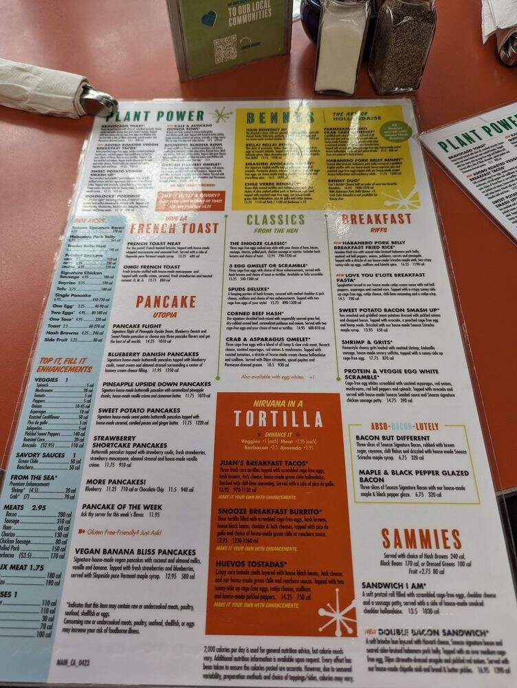Snooze, an A.M. Eatery - San Diego, CA menu_pic