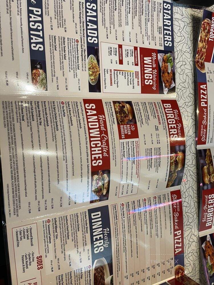 Bubba's 33 - Fayetteville, NC menu_pic