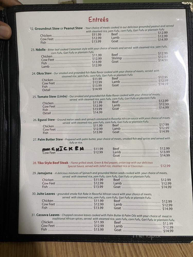 Roger Miller Restaurant - Silver Spring, MD menu_pic