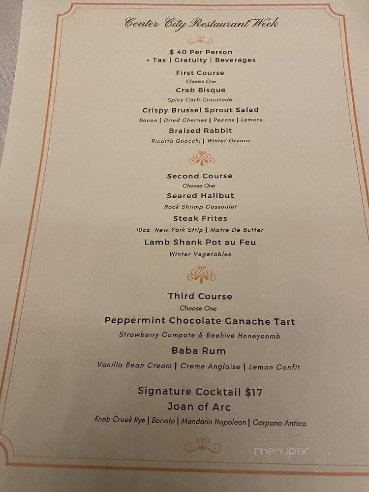 Liberte Lounge - Philadelphia, PA menu_pic