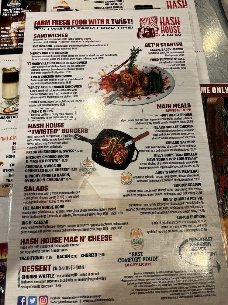 Hash House A Go Go - Las Vegas, NV menu_pic