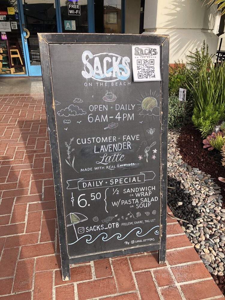 Sacks On The Beach - Redondo Beach, CA menu_pic