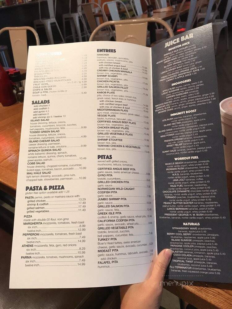 Island Grill - Houston, TX menu_pic