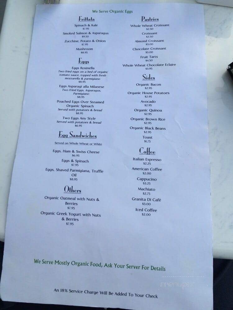 Sunset Juice Bar - Miami Beach, FL menu_pic
