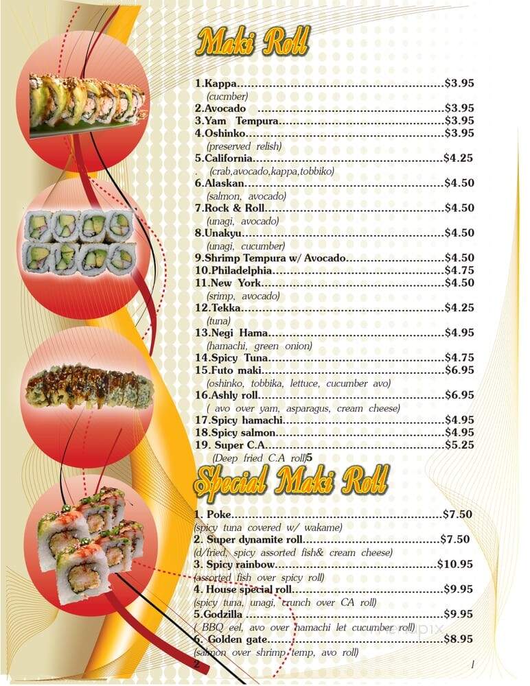 EurAsia Restaurant - Richmond, CA menu_pic