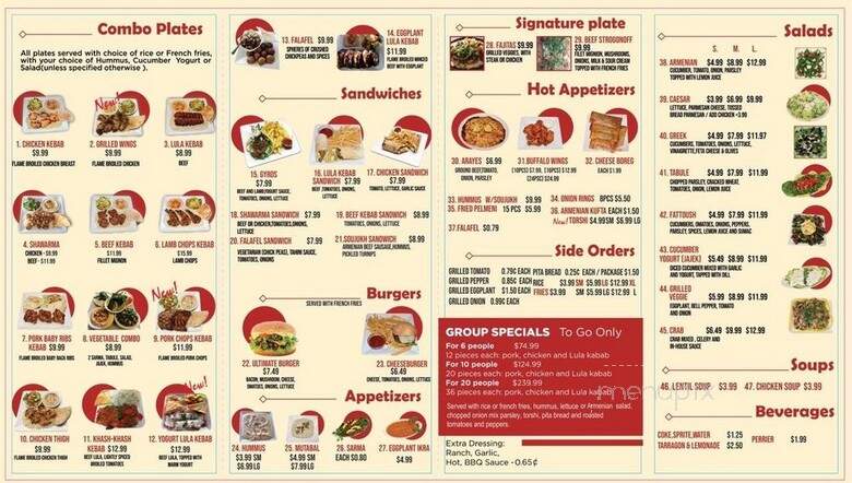 Euro Fusion Cuisine - Tujunga, CA menu_pic
