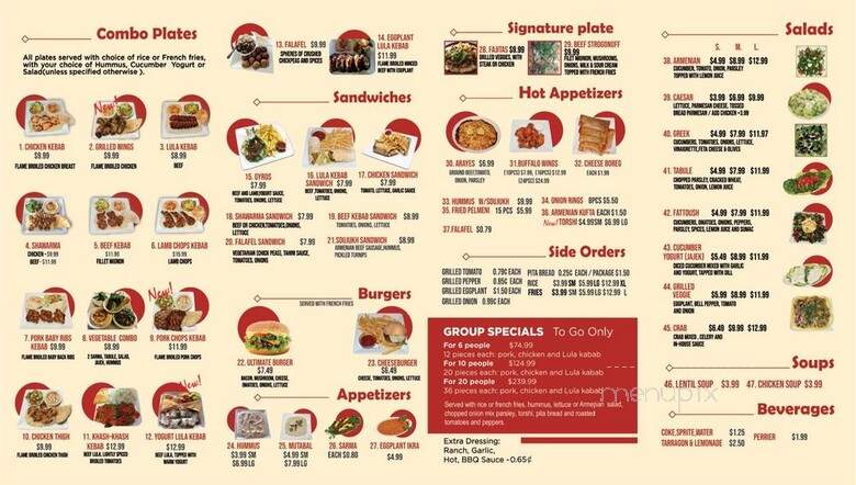 Euro Fusion Cuisine - Tujunga, CA menu_pic