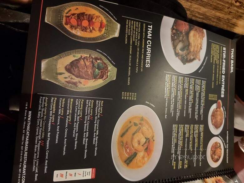 Thai Basil Restaurant - Ithaca, NY menu_pic