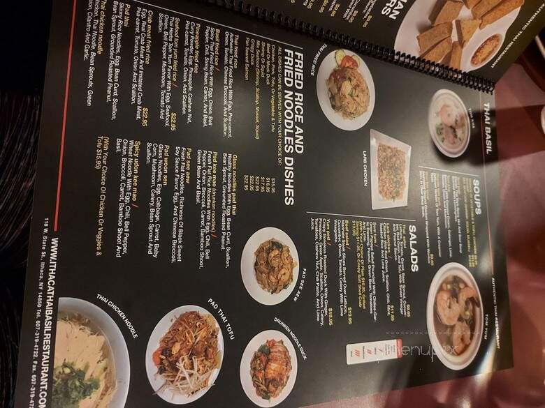 Thai Basil Restaurant - Ithaca, NY menu_pic